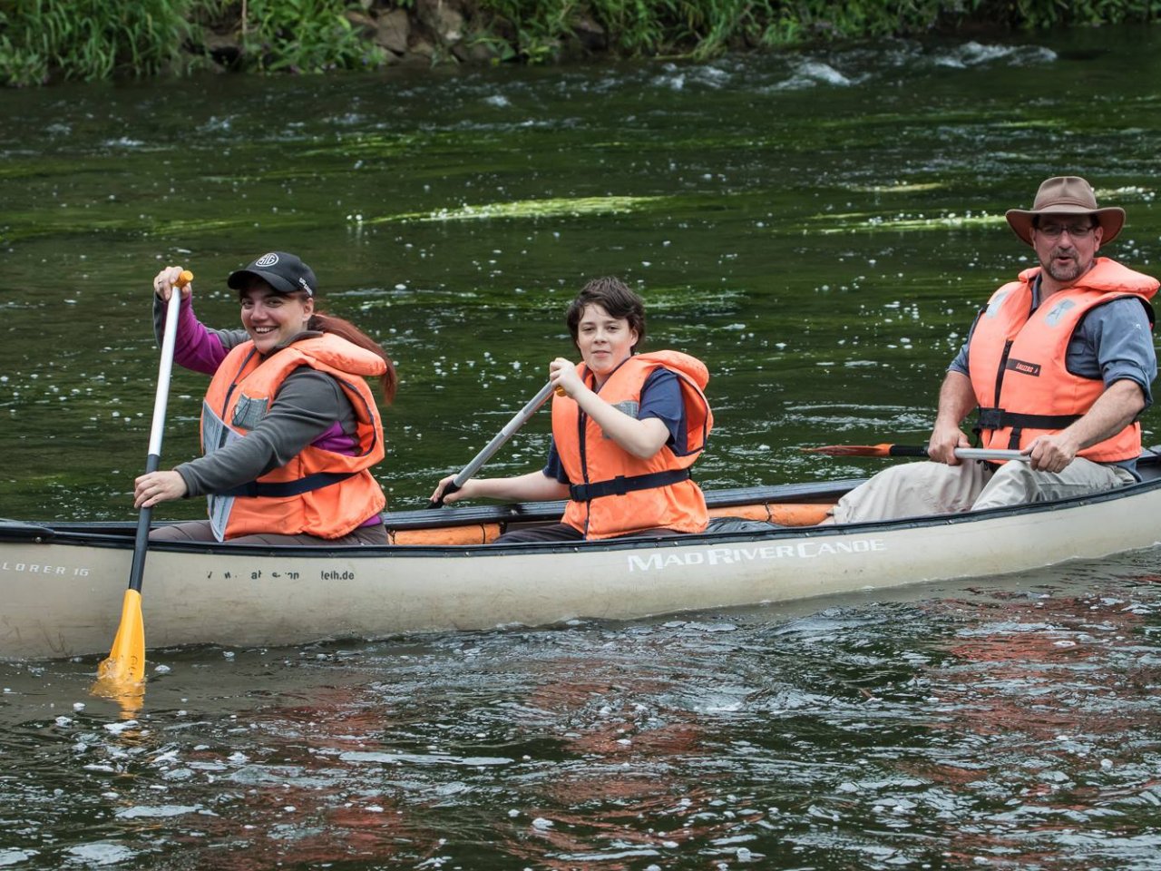 Kanufahrt auf dem Main