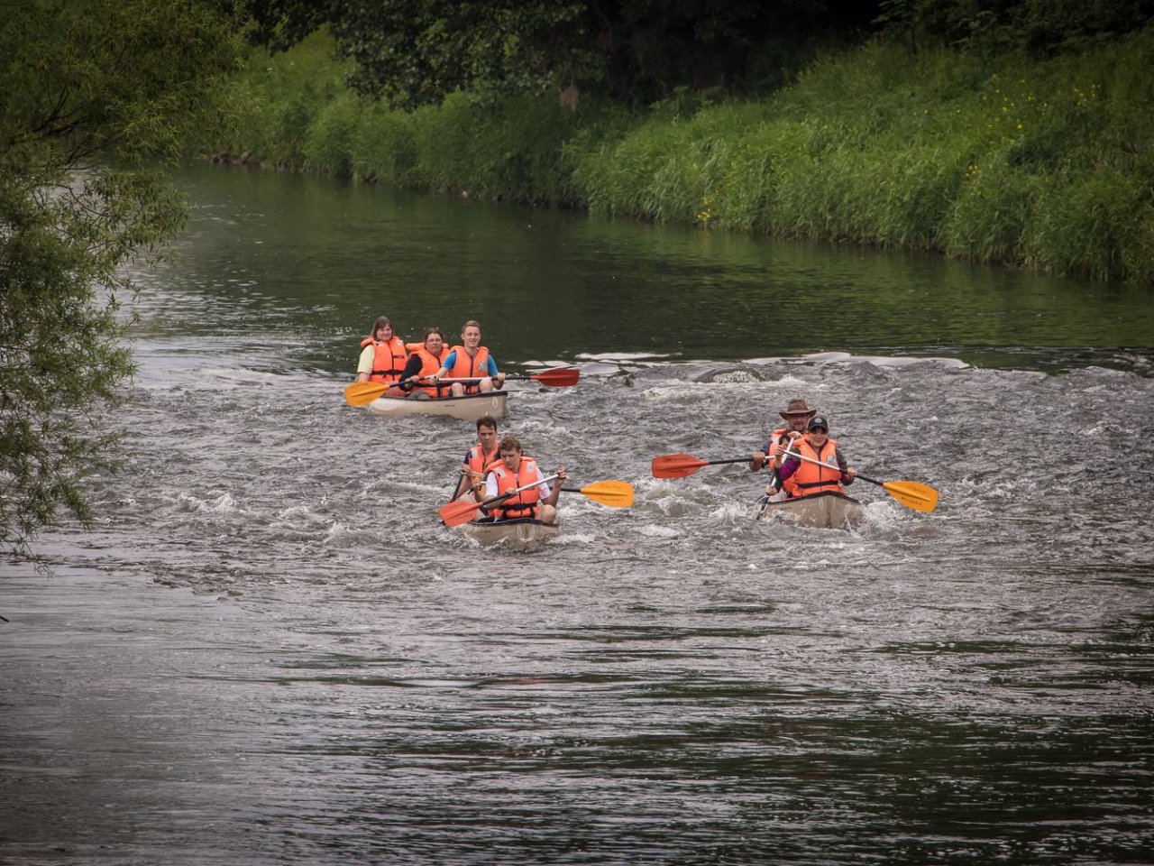 Kanufahrt auf dem Main