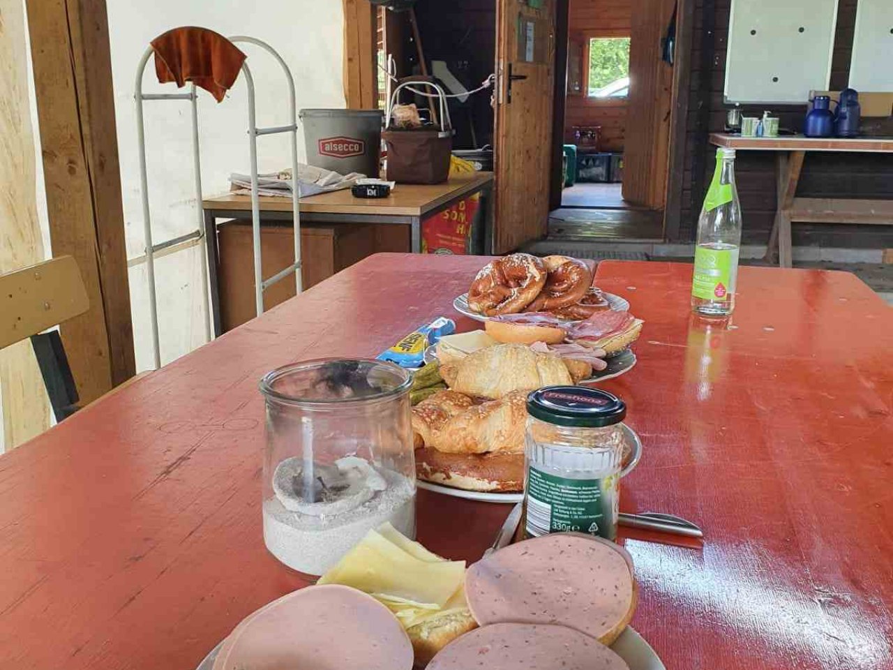 Bau des Containerdaches 2020